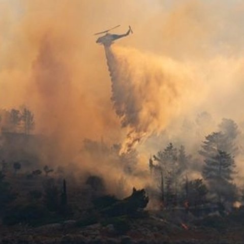 Μάχη με τις αναζωπυρώσεις στη Χίο-Σε επιφυλακή λόγω ισχυρών ανέμων
