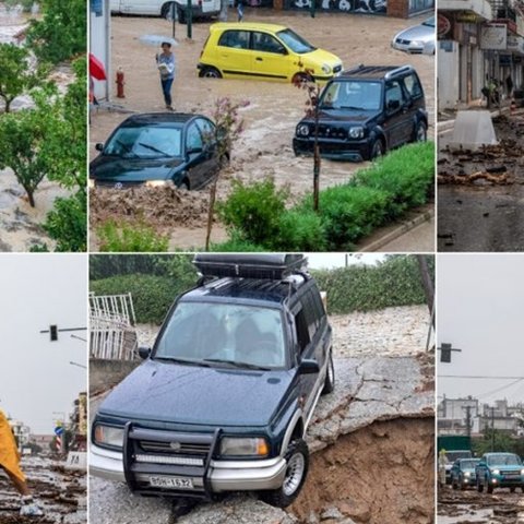 Στο έλεος της θεομηνίας η Ελλάδα-Βουλιάζουν Θεσσαλία και Ηλεία, εκατοντάδες εγκλωβισμένοι