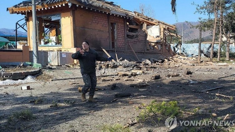 Οκτώ τραυματίες από αδέσποτη οβίδα του πυροβολικού στη Νότια Κορέα