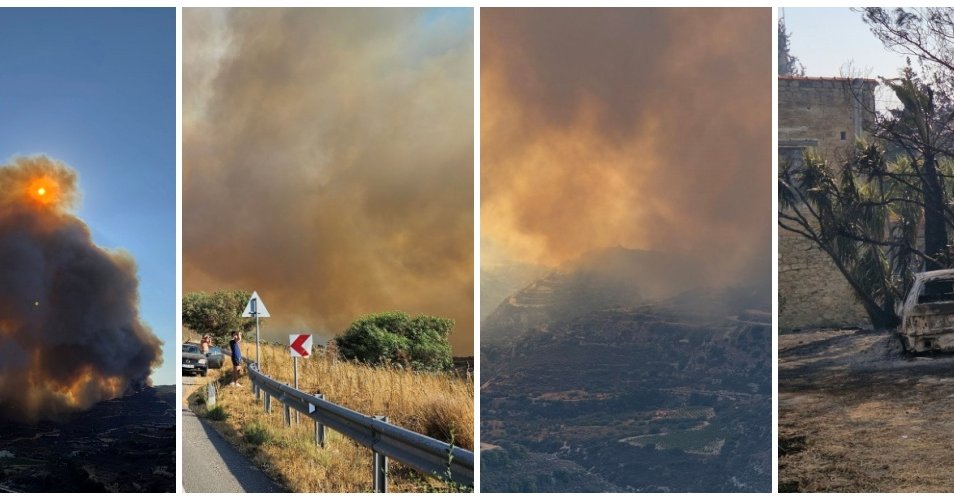 Αποκαρδιωτικές εικόνες από τις τεράστιες πυρκαγιές σε Λεμεσό και Πάφο-Καταστροφές και πολλαπλά μέτωπα