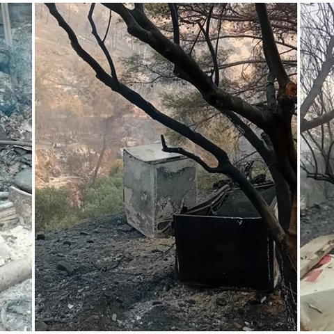 Στάχτες και αποκαΐδια… Εικόνες καταστροφή&sigma