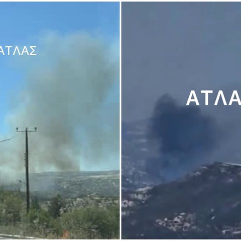 Έκλεισε ο δρόμος Κορφής-Απεσιάς λόγω της πυρκαγιάς, οι συστάσεις προς τους οδηγούς