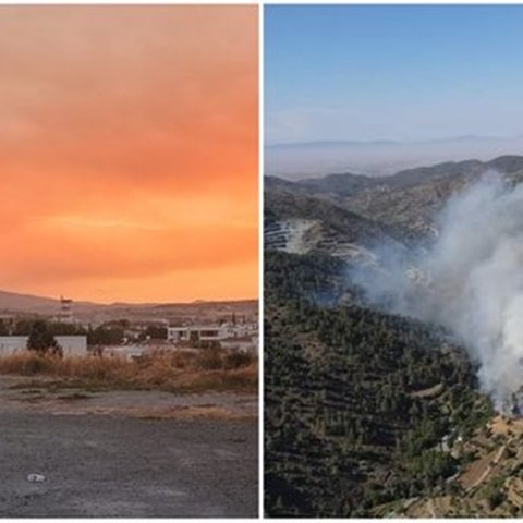 Επιχειρούν για τις τελικές κατασβέσεις στον Φαρμακά-Αρχίζουν οι έρευνες για τα αίτια της φωτιάς