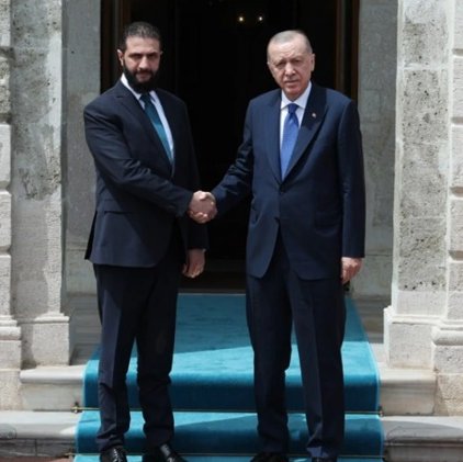 Συνάντηση Ερντογάν με τον πρόεδρο της Συρίας Αχμέντ αλ Σαράα