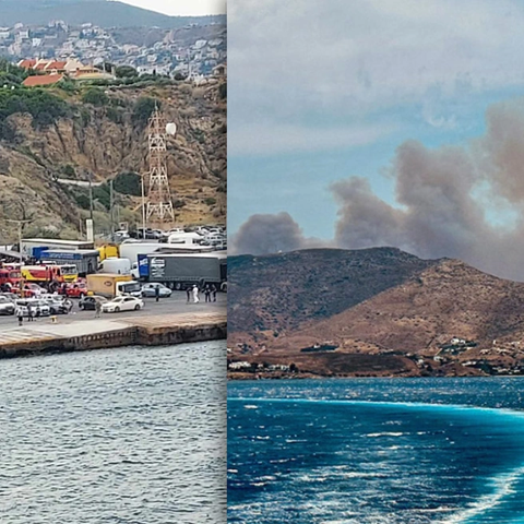 Ενισχύονται οι πυροσβεστικές δυνάμεις στην Άνδρο-Κάηκε υδροφόρα εθελοντών