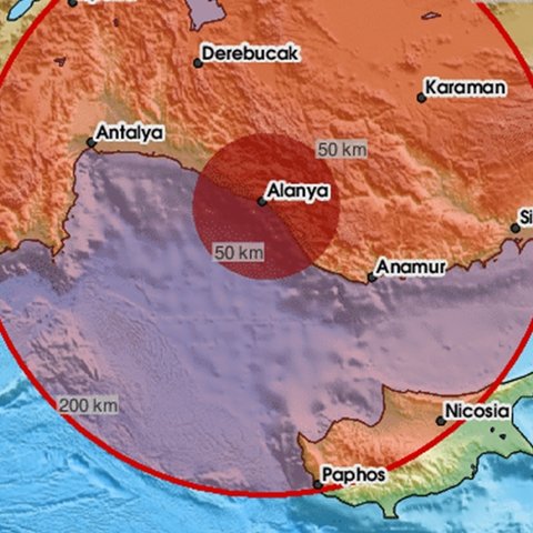 Σεισμός 4,1 Ρίχτερ στο θαλάσσιο χώρο μεταξύ Κύπρου και Τουρκίας