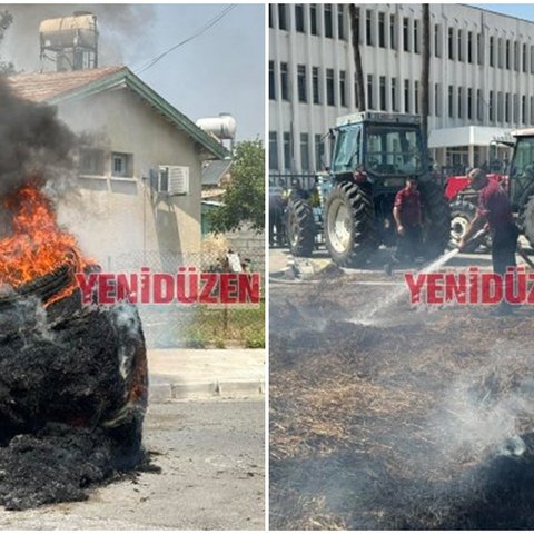 Χάος στα κατεχόμενα-«Συλλήψεις» και εντάσεις στη διαμαρτυρία των κτηνοτρόφων (Pics)