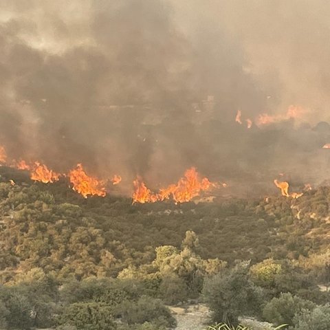 Βοήθεια για κατάσβεση της πυρκαγιάς στην Άλλασα είχαν προσφέρει τα κατεχόμενα