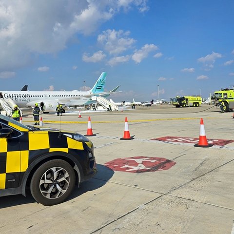 Άσκηση ετοιμότητας πραγματοποίησε η Hermes Airports στο αεροδρόμιο Λάρνακας