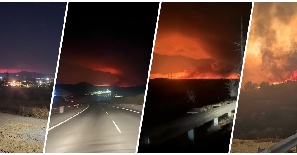 Δραματικές εικόνες από την καταστροφική πυρκαγιά-Σαρώνει τα πάντα ο πύρινος όλεθρος